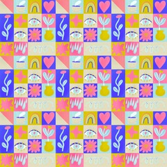 seamless pattern with flowers