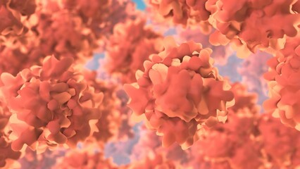 Medical Concept of Digestive System Epithelial Cells