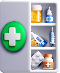 3D Medical Supplies in a Refrigerator