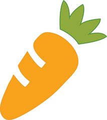 colorful carrot vector illustration