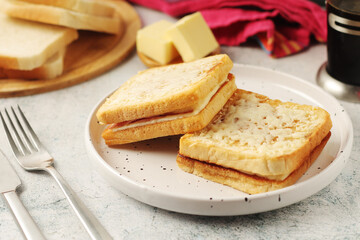 	
A Croque monsieur sandwich, traditional dish of French cuisine