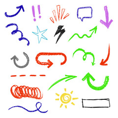 Neon arrows symbols collection  isolated on transparent background