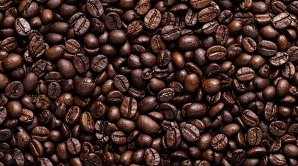 Fototapeta premium Roasted Coffee Beans Texture Background