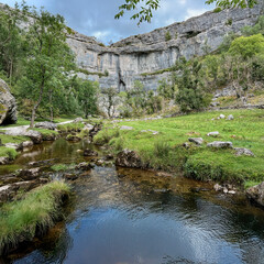 Malham Cove in the North Yorkshire Dales in the north of England