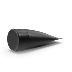 Black Tube Packaging Cosmetic Container Mockup, 3d Png, transparent background