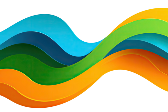 Abstract wavy design with vibrant colors