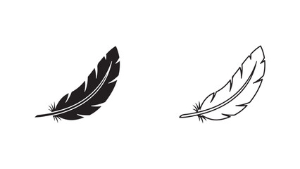 Feather icon with transparent background © Al