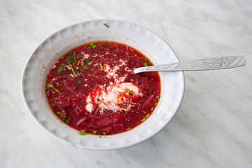 Lunch at the Chernobyl Nuclear Power Plant - borscht
