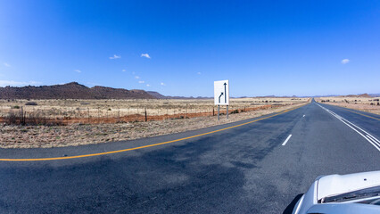 Travel Driving Highway Wide Dry Expanse Arid Farming Landscape