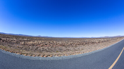 Travel Driving Highway Wide Dry Expanse Arid Farming Landscape
