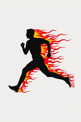 Obraz premium vector illustration of a jumping girl