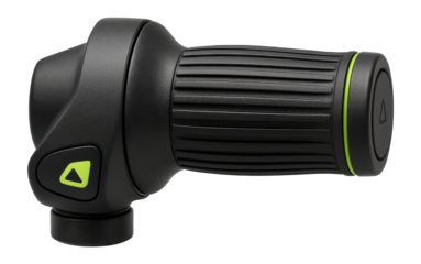 Twist grip shifter with rubberized texture for commuter bicycles