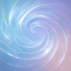 Abstract Flowing Smoke Trails in Turquoise and Pink