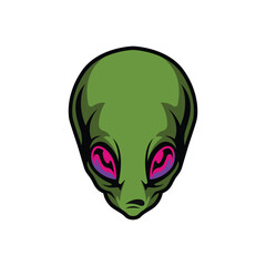 alien abstract logo modern style