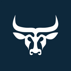 bull abstract logo modern style