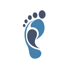 foot abstract logo modern style