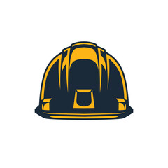 helmet construction abstract simple modern logo