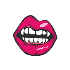 Naklejka premium mouth abstract logo modern style