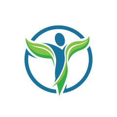 nature people abstract logo modern style