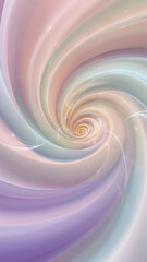 Organic Wave Forms in Gradient Blue and Lilac Hues