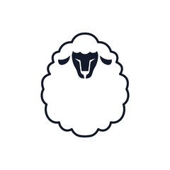 sheep abstract logo modern style