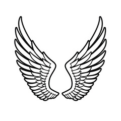 wings bird abstract logo modern style