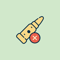 illustration of the icon always peace and stop war