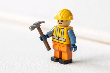 Celebrate Labour Day with a Fun and Playful Construction Worker Character and Tools Inspiring Hard Work Dedication and Community Spirit