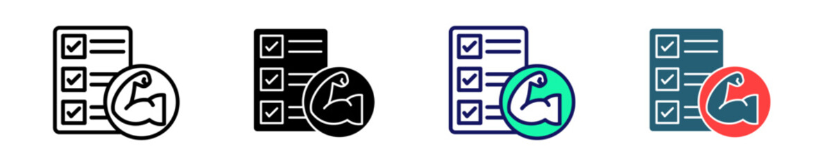 Strengths Assessment  Icon Set Multiple Style Collection