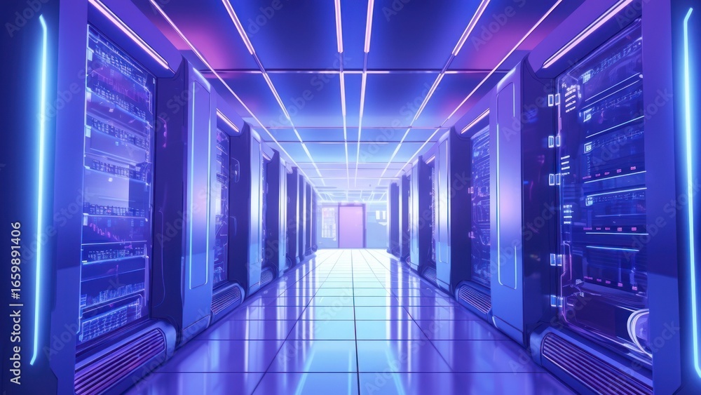 Aufkleber server computer architecture illuminated , desktop wallpaper