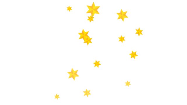 Twinkling star motion graphics ,Twinkling stars animation, white cartoon, flat, vector, doodles style stars blinking effects. 4k 
