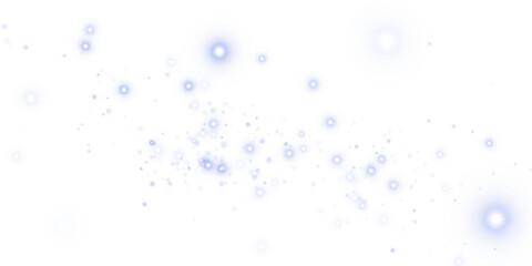 Blue Sparkles with Shimmering Dust and Glowing Light Effect