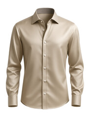 Silk blend shirt with a subtle sheen and a tailored fit