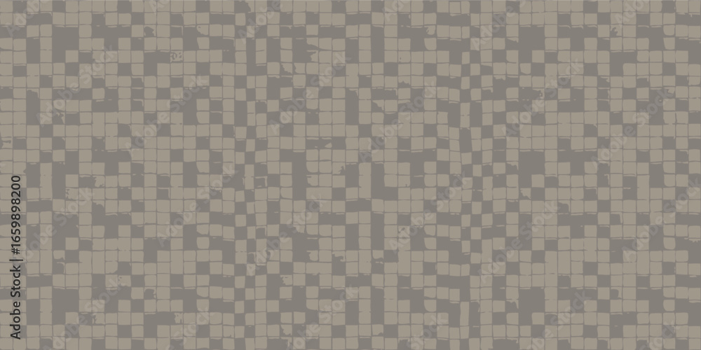 Poster a seamless pattern of small square tiles in varying shades of gray creating a textured background lo