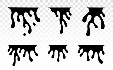Dripping liquid. Paint dripping. Oil drop. Paint flows. Current paint, stains. Current drops. Current inks. Flowing liquid. Stencil drops. Splatter. Molten. Splashes of paint. Drips. Leak. Game art