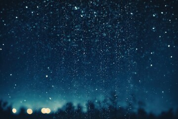 Obraz premium rain drops on a dark atmospheric background
