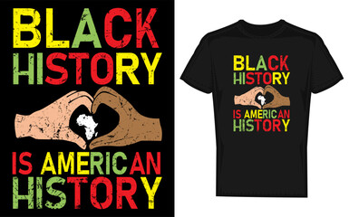 Powerful African American Silhouette Design Celebrating Black History and Melanin Pride Featuring a Striking Silhouette Style silhouette