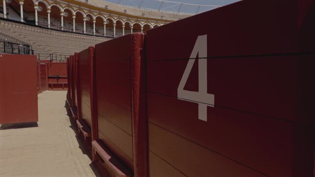 Contrabarrera Section In Plaza de Toros de la Real Maestranza de Caballer&iacute;a