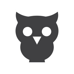 Elegant modern owl symbol logo for strong professional brand identity