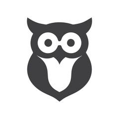 Creative owl graphic logo design with modern abstract illustration style