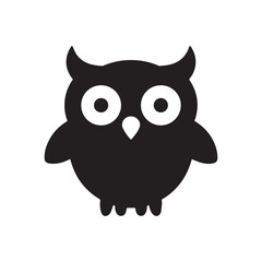 Playful modern owl symbol logo for education and creative branding identity