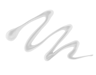 milk splash isolated on white background. 3d render