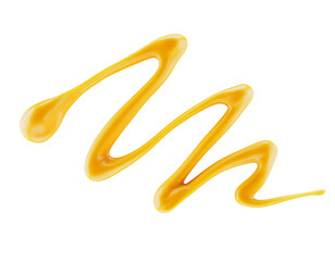 orange juice splash isolated on white background. 3d render