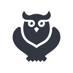 Modern professional owl mascot logo symbolizing power intelligence and wisdom knowledge
