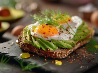 Ketogenic Avocado Toast Close Up keto food weight loss healthy diet