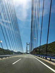 Obraz premium Modern engineering spans León's mountains and connects adventures