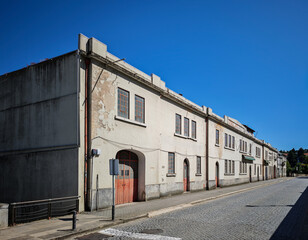 Industrial relics of Braganca stand resilient on cobblestone streets