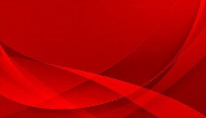 Red abstract background with curved lines.