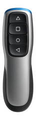 Presenter with ergonomic design and programmable shortcut keys for software control