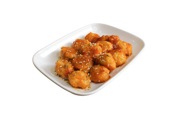 Delicious Sweet and Savory Chicken Balls with Sesame Seeds